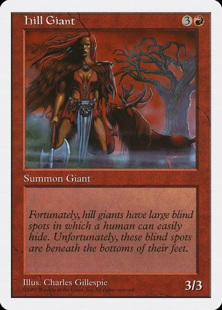 Hill Giant, Magic card 5ED 239 — Fifth Edition set