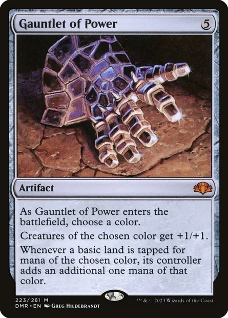 Gauntlet of Power, Magic card DMR 223 — Dominaria Remastered set
