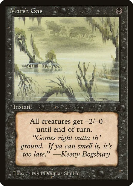 Marsh Gas, Magic card DRK 48 — The Dark set