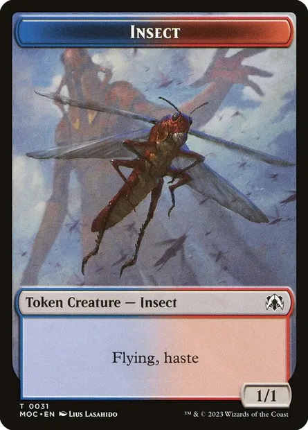 Insect, carte Magic TMOC 31 — extension March of the Machine Commander Tokens