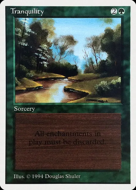 Tranquilité, carte Magic SUM 221 — extension Summer Magic / Edgar