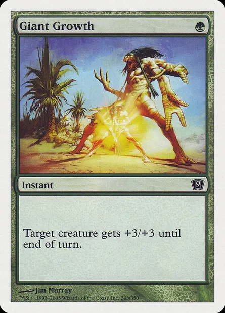 Giant Growth, Magic card 9ED 243 — Ninth Edition set