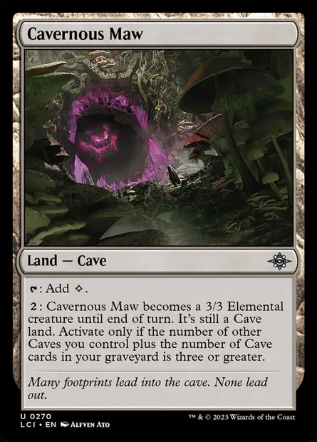 Cavernous Maw, Magic card LCI 270 — The Lost Caverns of Ixalan set