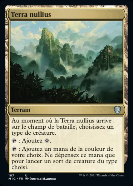 Terra nullius, carte Magic MIC 187 — extension Midnight Hunt Commander