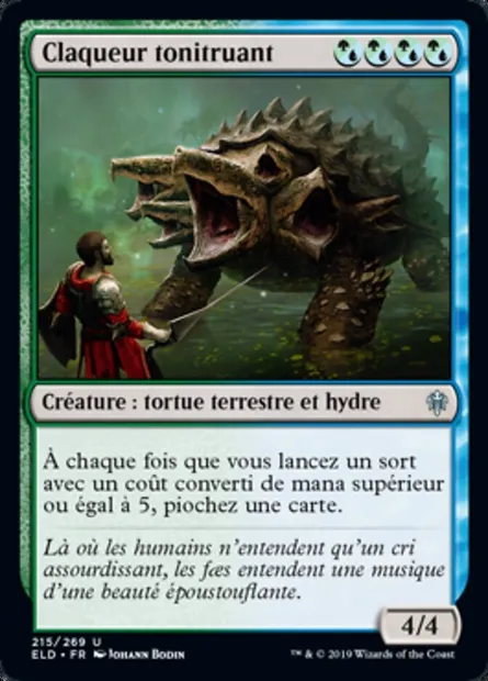 Claqueur tonitruant, carte Magic ELD 215 — extension Throne of Eldraine