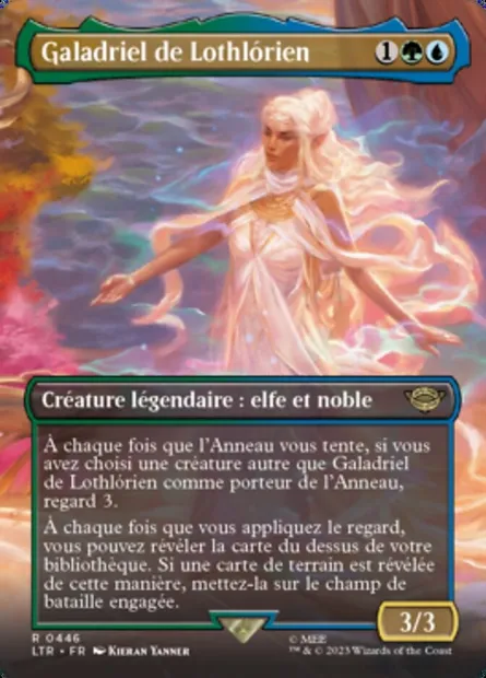 Galadriel de Lothlórien, carte Magic LTR 446 — extension Le Seigneur des Anneaux : chroniques de la Terre du Milieu