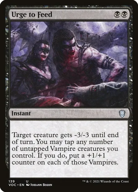 Urge to Feed, Magic card VOC 139 — Crimson Vow Commander set