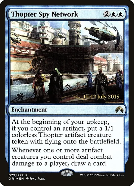 Thopter Spy Network, Magic card PORI 79s — Magic Origins Promos set