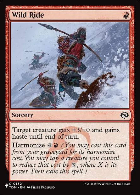 Wild Ride, Magic card PLST TDM-132 — The List set
