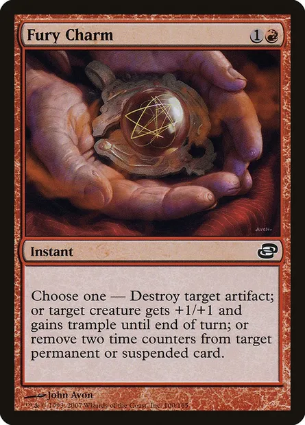 Fury Charm, Magic card PLC 100 — Planar Chaos set