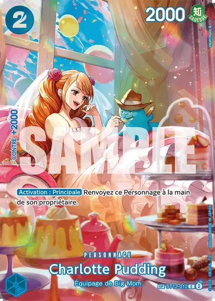 Charlotte Pudding, carte One Piece ST12-012 — extension Zoro and Sanji