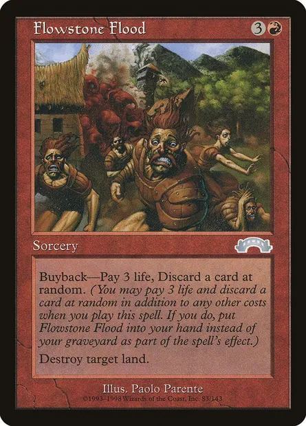 Flowstone Flood, Magic card EXO 83 — Exodus set