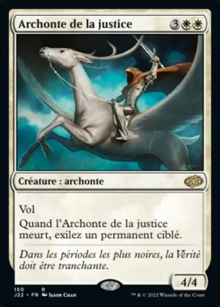 Archonte de la justice, carte Magic J22 150 — extension Jumpstart 2022