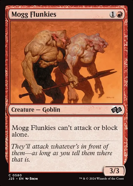 Mogg Flunkies, Magic card J25 580 — Foundations Jumpstart set