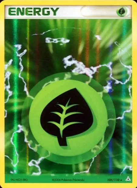 Énergie Plante, carte Pokémon HP 105 — extension EX Fantômes Holon