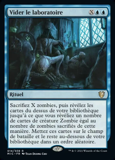 Vider le laboratoire, carte Magic MIC 14 — extension Midnight Hunt Commander