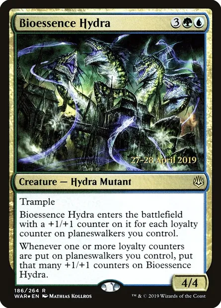 Bioessence Hydra, Magic card PWAR 186s — War of the Spark Promos set