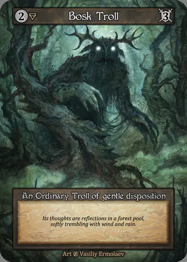Bosk Troll, Sorcery card BET 031 — Beta set