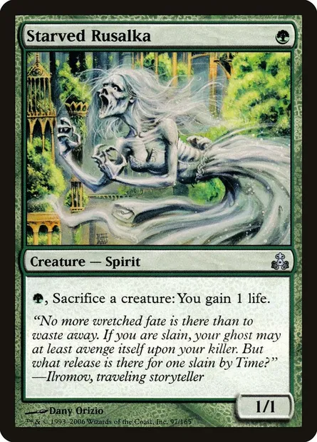 Starved Rusalka, Magic card GPT 97 — Guildpact set