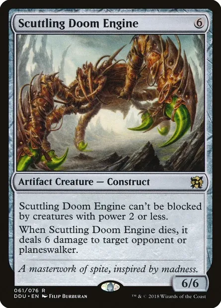Scuttling Doom Engine, Magic card DDU 61 — Duel Decks: Elves vs. Inventors set