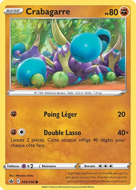 Crabagarre, carte Pokémon CRE 84 — extension Règne de Glace