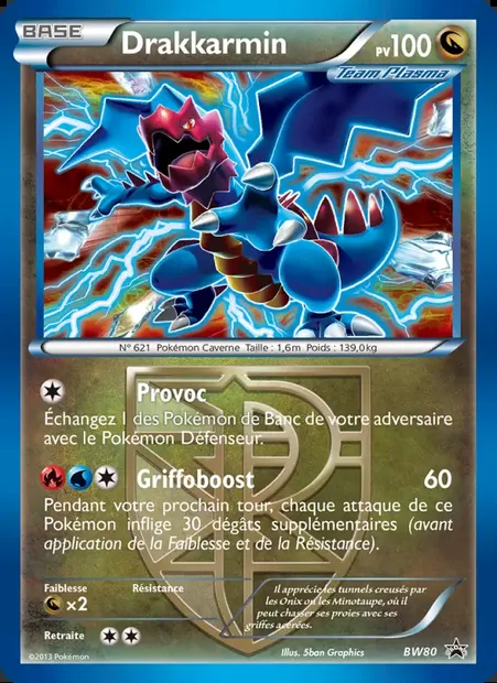 Drakkarmin, carte Pokémon BW 80 — extension Promo BW