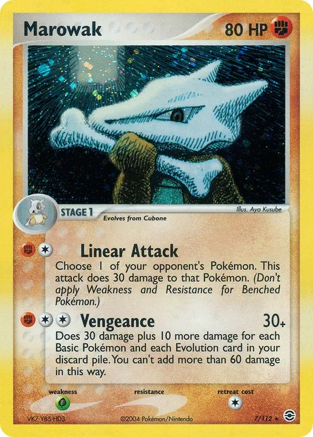 Marowak, Pokémon card RG 7 — FireRed & LeafGreen set