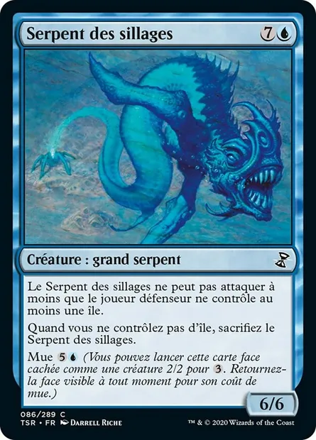 Serpent des sillages, carte Magic TSR 86 — extension Spirale Temporelle Remastered