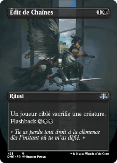 Édit de Chaînes, carte Magic DMR 425 — extension Dominaria Remastered
