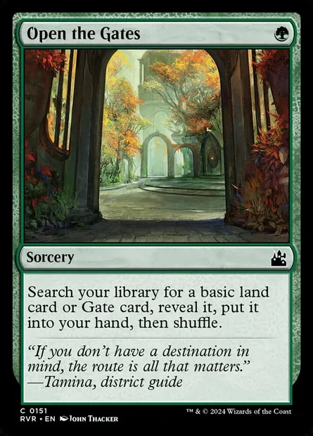 Open the Gates, Magic card RVR 151 — Ravnica Remastered set