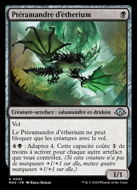 Ptéramandre d'étherium, carte Magic MH3 92 — extension Modern Horizons 3