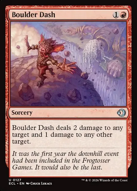 Boulder Dash, Magic card ECL 127 — Lorwyn Eclipsed set