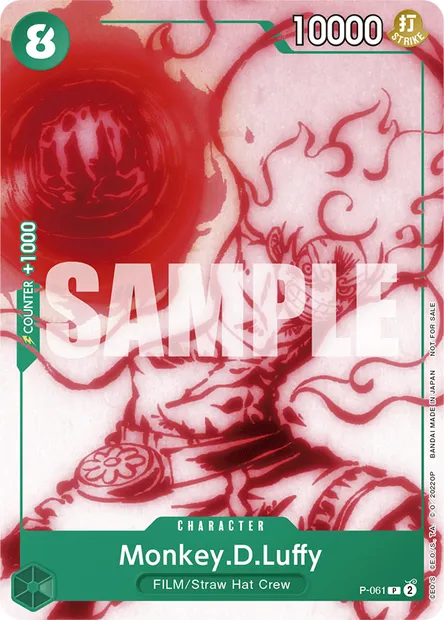 Monkey.D.Luffy, One Piece card P-061 — Promotion card set
