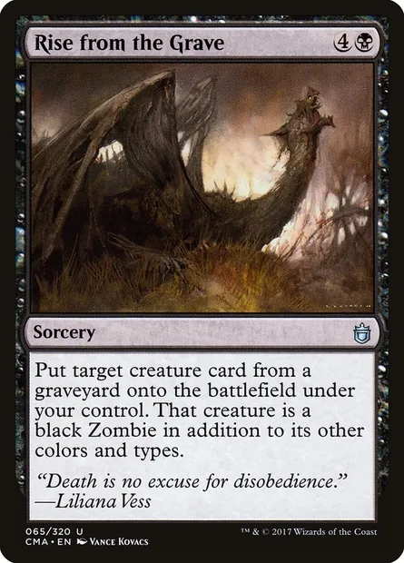 Reviviscence, carte Magic CMA 65 — extension Commander Anthology