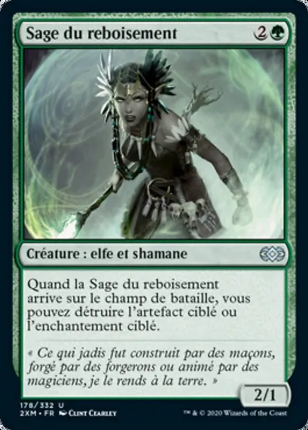 Sage du reboisement, carte Magic 2XM 178 — extension Double Masters