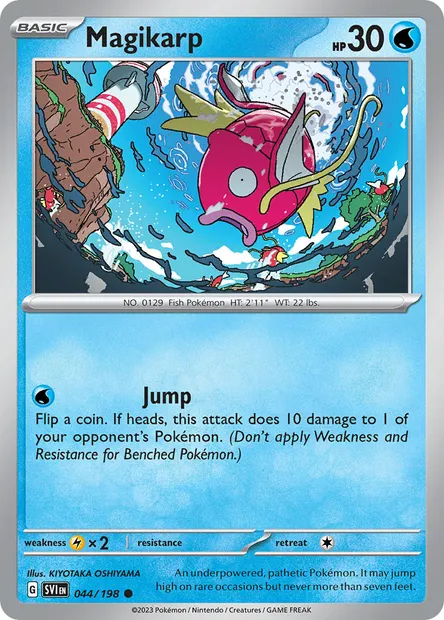Magikarp, Pokémon card SVI 044 — Scarlet & Violet set