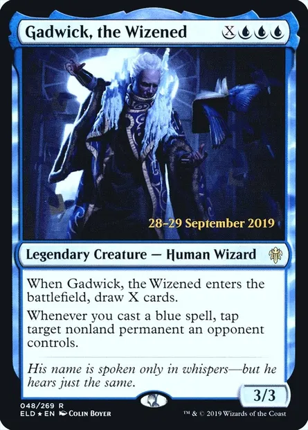 Gadwick, the Wizened, Magic card PELD 48s — Throne of Eldraine Promos set
