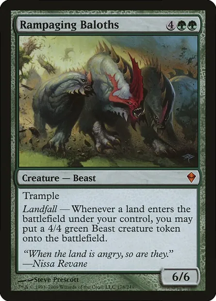 Rampaging Baloths, Magic card P09 178 — Magic Player Rewards 2009 set