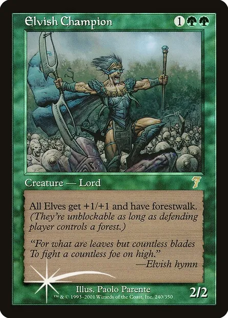 Elvish Champion, Magic card 7ED 240★ — Seventh Edition set