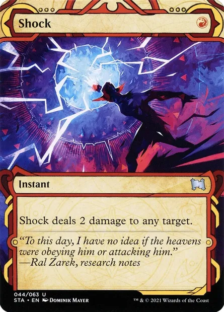 Shock, Magic card STA 44 — Strixhaven Mystical Archive set