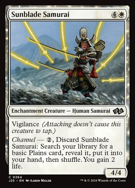 Sunblade Samurai, Magic card J25 264 — Foundations Jumpstart set