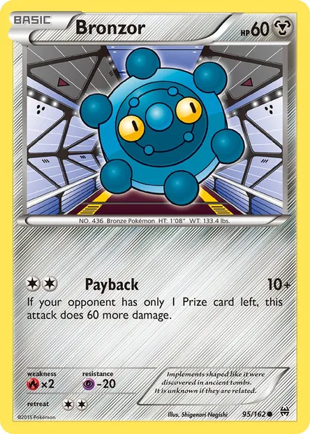 Bronzor, Pokémon card BKT 95 — BREAKthrough set