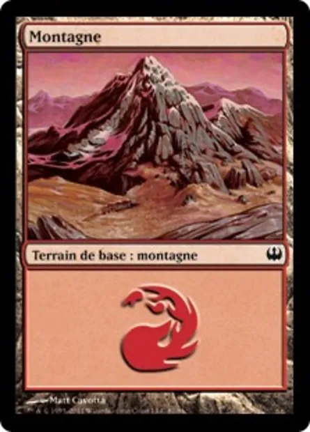Montagne, carte Magic DDG 81 — extension Duel Decks: Knights vs. Dragons