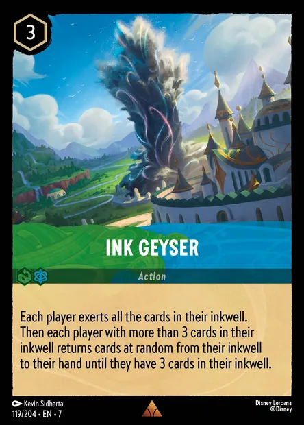 Ink Geyser, Disney Lorcana card CH7-119 — Archazia's Island set