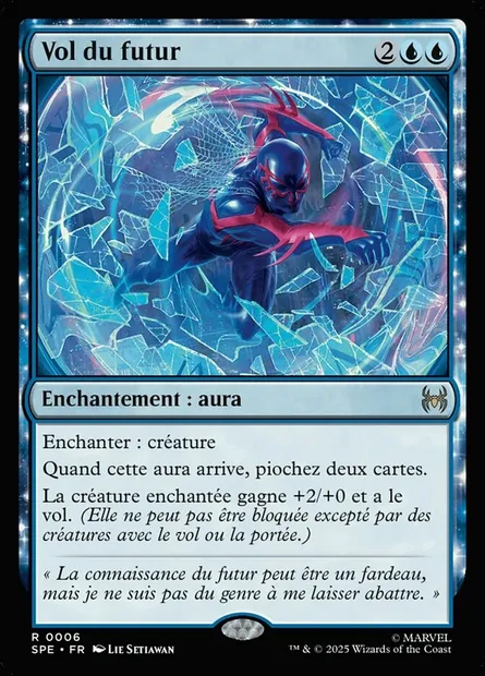 Vol du futur, carte Magic SPE 6 — extension Marvel's Spider-Man Eternal