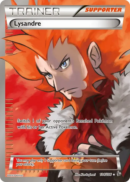 Lysandre, Pokémon card FLF 104 — Flashfire set