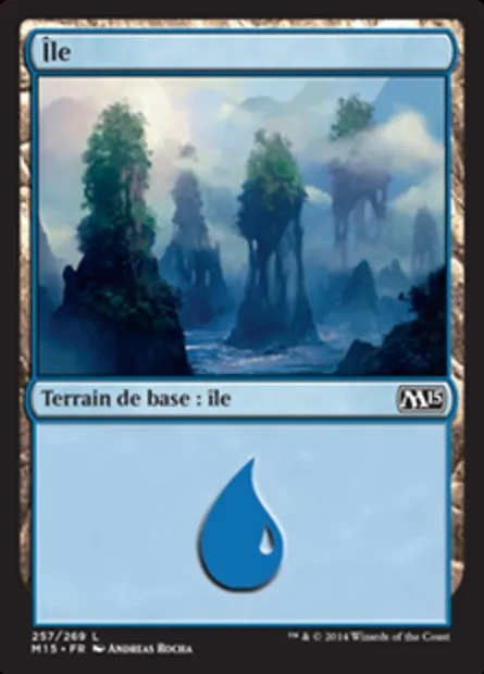 Île, carte Magic M15 257 — extension Magic 2015