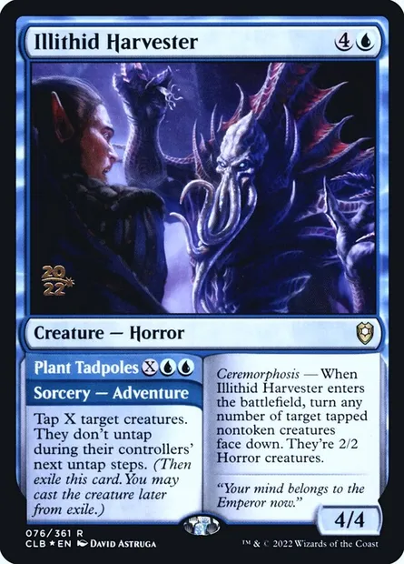 Illithid Harvester // Plant Tadpoles, Magic card PCLB 76s — Battle for Baldur's Gate Promos set