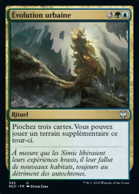 Évolution urbaine, carte Magic NCC 355 — extension New Capenna Commander