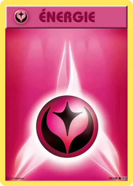 Énergie Fée, carte Pokémon EVO 99 — extension Évolutions